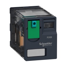 Schneider Electric RXM4AB1ED - Harmony Electromechanical Relays - Миниатюрно plug in реле, Harmony, 6A, 4CO, заключващ се тестов бутон, 48V DC