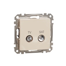 TV/SAT розетка, междинна 10db, Sedna, бежова, Schneider Electric SDD112478S Sedna Design & Elements
