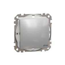 Еднополюсен ключ 10AX, алуминий, Schneider Electric SDD213101 Sedna Design & Elements