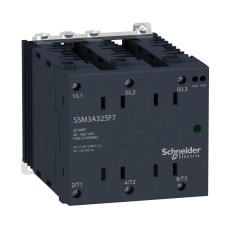 Schneider Electric SSM3A325F7 - Harmony Solid State Relays - Harmony, Тиристорно модулно реле, 25 A, Реле за монтаж на DIN шина, превключване при нулево напрежение, вход 90…140 V AC, изход 48…600 V AC