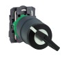 Schneider Electric XB5AG41 - Harmony XB5 - Селекторен превключвател с ключ 455, пластмаса, черен, 22 mm, ключ 455, 2 позиции, пружинно връщане, 1NO