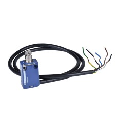 Краен изключвател, XCMD, метално бутало с ролка, 1NC+1 NO, snap, 7 m кабел, Telemecanique XCMD2102L7 - OsiSense XC Standard