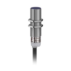 Индуктивен сензор XS1 M12, L44mm, месинг, Sn2mm, 12...24VDC, кабел 5m, Telemecanique XS112BLPAL5 - Osisense XS & XT