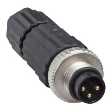 Накрайник мъжки M8, прав 3P CONN. 3 pin, Telemecanique XZCC8MDM30V - OsiSense XU