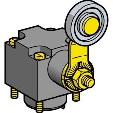 Глава за краен изключвател, метален лост с ролка, Telemecanique ZCKD33 - OsiSense XC Standard