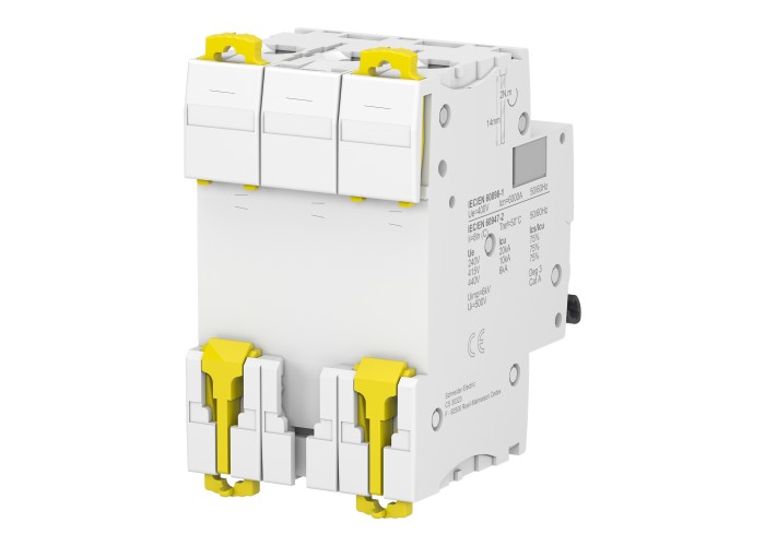 Schneider Electric A9F74320 - Acti 9 iC60 N (10 kA) - Миниатюрен автоматичен прекъсвач iC60N- 3P - 20A - крива C