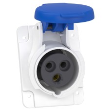 Schneider Electric PKF16F423 - PratiKa - Контакт за монтаж на табло Pratika, прав, винт.свърз.- 16A- 2P+E- 200...250V AC