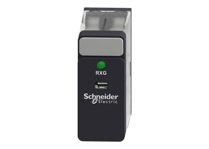 Schneider Electric RXG23F7 - Harmony Electromechanical Relays - Интерфейс реле - Zelio RXG - 2 C/O стандартно - 120 V AC - 5 A - с LED