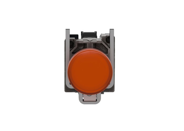Сигнална лампа метална, оранжева, 22 мм, вграден LED, 24 V AC/DC, Harmony XB4 Schneider Electric XB4BVB5