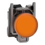 Сигнална лампа метална, оранжева, 22 мм, вграден LED, 24 V AC/DC, Harmony XB4 Schneider Electric XB4BVB5