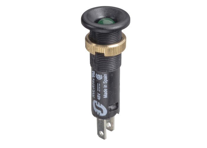 Сигнална лампа, Ø8, с изпъкнал LED зелен, 24V DC, Harmony XVL Schneider Electric XVLA133