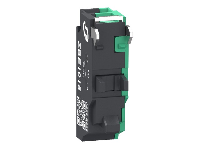 Schneider Electric ZBE1015 - Harmony XB4 - Контактен блок пруж. клеми среборна сплав, 1NO