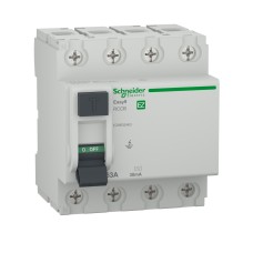 Дефектнотокова защита, 4P, 63 A, 30 mA, тип АС, Easy9 XP devices, Schneider Electric EZ9R32463