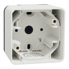 Единична конзола за открит монтаж, бял, Mureva Styl, Schneider Electric MUR39911