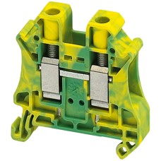 Schneider Electric NSYTRV102PE - Linergy TR terminals blocks - Винтови клеми Linergy - 10mm² 76A 1x1 с винт - зелен-жълт