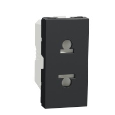 Контакт евроамерикански стандарт, 1 модул, New Unica, Schneider Electric NU302154