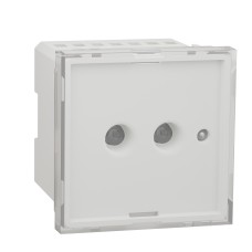 Авариен осветител 230 VAC, 2 модула, бял, New Unica, Schneider Electric NU3776