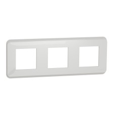 Тройна рамка Unica Pro, бял, New Unica, Schneider Electric NU400618