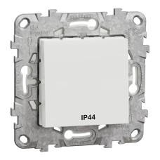 Девиаторен ключ IP44 двумодулен, бял, New Unica, Schneider Electric NU528218