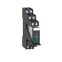 Harmony Electromechanical Relays Интерфейс реле с основа, Harmony електромеханични релета, 5A, 2CO, с LED, предварително сглобено, заключващ се тест бутон, 24V DC, Schneider Electric RXG21BDPV