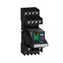 Schneider Electric RXM2AB2P7PVM - Harmony Electromechanical Relays - Harmony, Миниатюрно реле с основа, предварително сглобено, 10 A, 2 CO, с LED, със заключващ се тестов бутон, гнездо със смесени клеми, 230 V AC