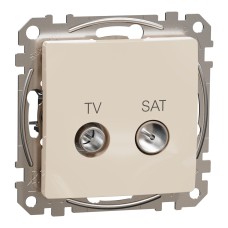 TV/SAT розетка 4db, Sedna, бежова, Schneider Electric SDD112471S Sedna Design & Elements