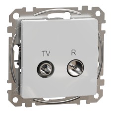 TV/R розетка (конектор) 7db, Sedna, алуминий, Schneider Electric SDD113474R Sedna Design & Elements