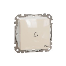 Еднополюсен бутон 10A символ Звънец, крем, Schneider Electric SDD212131 Sedna Design & Elements
