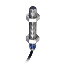 Индуктивен сензор XSS M8 L33mm, неръждаема стомана Sn1.5 mm, 12...24 VDC, кабел 2 m, Telemecanique XS508B1NAL2 - Osisense XS & XT