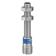 Индуктивен сензор XS, XS6 M8, L62mm, неръждаема стомана, Sn2.5 mm, 12...48 VDC, M12, Telemecanique XS608B1PBM12