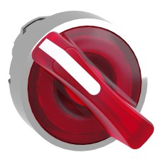 Глава за светещ селекторен превключвател, универсален LED, червен, 22 мм, 2 позиции, пружинно връщане, Schneider Electric ZB4BK1443 Harmony XB4