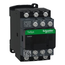 Schneider Electric CAD326FLS207 - TeSys k, d, SK (auxiliary contactors) - Помощен контактор 3 NO + 2 NC до 690 V, бобина 110 V DC ниска консумация