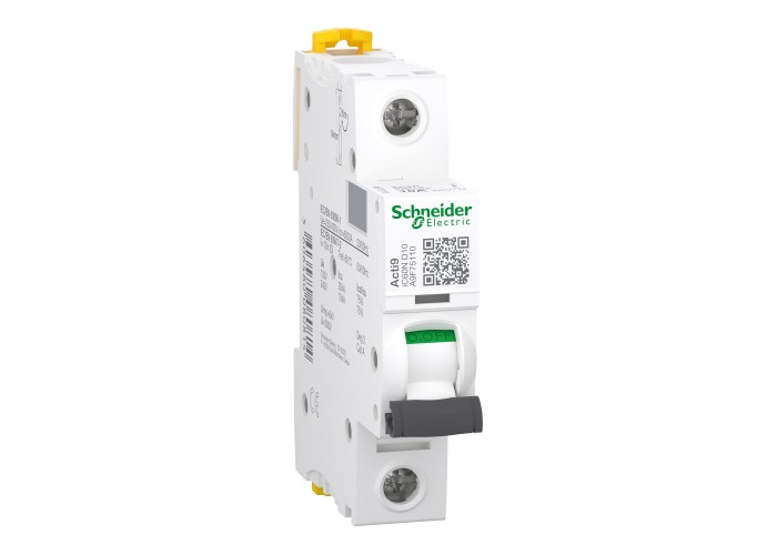 Schneider Electric A9F75110 - Acti 9 iC60 N (10 kA) - Миниатюрен автоматичен прекъсвач - 1P - 10A - крива D
