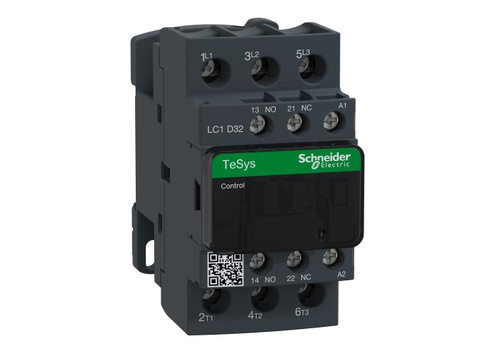 Schneider Electric LC1D32F7 - TeSys D - Контактор 3P(3 NO) - AC-3 - <= 440 V 32 A - 110 V AC, бобина