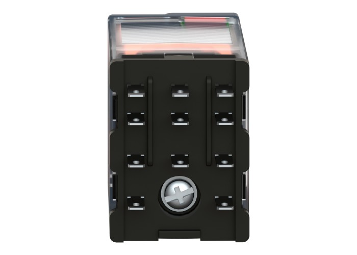 Schneider Electric RXM4AB2F7 - Harmony Electromechanical Relays - Миниатюрно plug in реле, Harmony, 6A, 4CO, с LED, заключващ се тест бутон, 120V AC