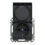 Контакт Шуко с капак, антрацит, Schneider Electric SDD114023 Sedna Design & Elements