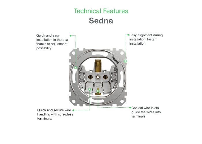 Контакт Шуко с капак, антрацит, Schneider Electric SDD114023 Sedna Design & Elements