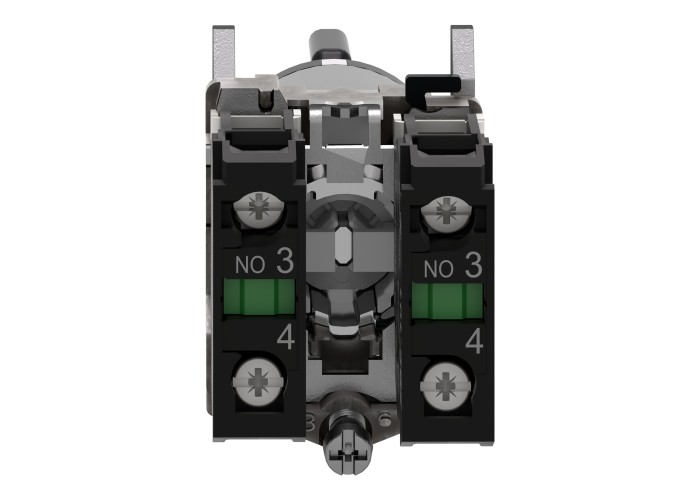 Schneider Electric XB4BG33 - Harmony XB4 - Селекторен превключвател с ключ 455, метален, 22мм, 3 позиции, със задържане, 2 NO