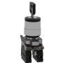 Schneider Electric XB4BG33 - Harmony XB4 - Селекторен превключвател с ключ 455, метален, 22мм, 3 позиции, със задържане, 2 NO