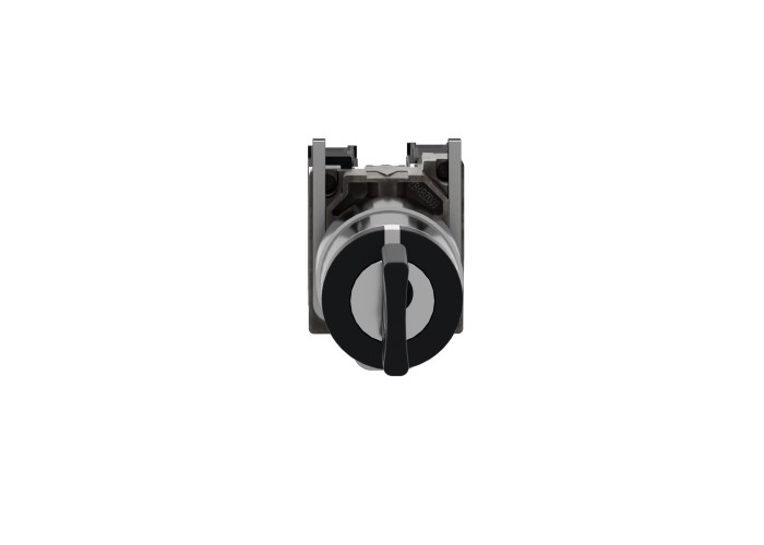 Schneider Electric XB4BG33 - Harmony XB4 - Селекторен превключвател с ключ 455, метален, 22мм, 3 позиции, със задържане, 2 NO