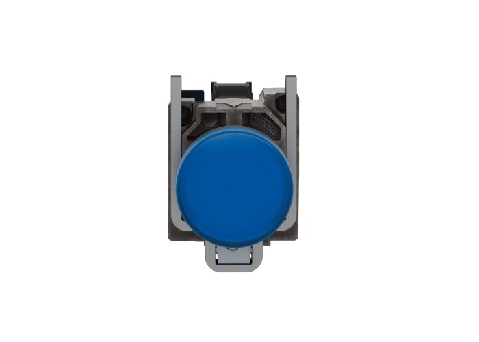 Сигнална лампа метална, синя, 22 мм, вграден LED, 24 V AC/DC, Harmony XB4 Schneider Electric XB4BVB6