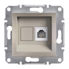 Телефонна розетка RJ11, бронз, Asfora, Schneider Electric EPH4100169