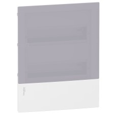 Schneider Electric MIP22212T - mini Pragma - Enclosure, Resi9 MP, вграден монтаж, 2 реда по 12 модула, IP40, прозрачна врата, 1 земя + 1 неутрална клеморед