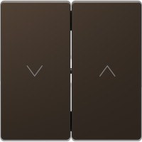 Schneider Electric MTN3855-6052 - Merten System Design - Капак за ключ за превключвател на ролетни щори и бутон, мока металик, System Design