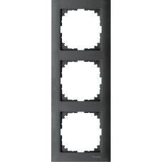 Тримодулна декоративна рамка M-PURE, антрацит, Merten System M, Schneider Electric MTN4030-3614