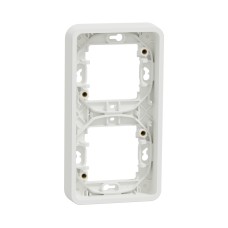 Двойна вертикална рамка за скрит монтаж, бял, Mureva Styl, Schneider Electric MUR39151