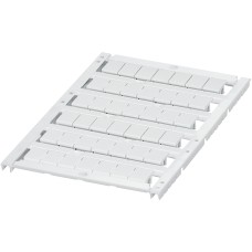 Schneider Electric NSYTRABPV8 - Linergy TR terminals blocks - Marking card с 6 ленти, 8mm, непринтирани, 42 символи, бяло
