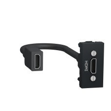 Конектор HDMI, 1 модул, антрацит, New Unica, Schneider Electric NU343054