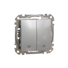Ключ за ролетни щори 10AX, алуминий, Schneider Electric SDD113104 Sedna Design & Elements