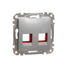 Капак за розетка KRONE cat5e 6 UTP, алуминий, Schneider Electric SDD113441C Sedna Design & Elements
